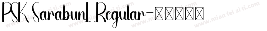 PSK SarabunL Regular字体转换